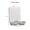 4 PACK Stainless Steel Plug Power Cord Hook Bathroom Non-perforated Storage Rack, Size: 61x45mm - 3 of 4