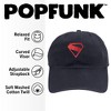 Superman 2025 Monochrome Shield Embroidery Official Dad Hat The U18 Adjustable RelaxedFit Cap, Navy - 2 of 4