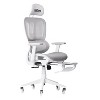 APRILSOUL White Mesh Gaming Chair - 4 of 4