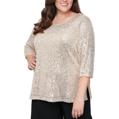 Women's Sequined Party Top - Alex Evenings