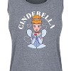 Women's - Disney Princess - Cinderella Kiss Graphic Racerback Tank - 2 of 4