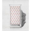 Bacati - Olivia Coral Feathers Muslin 100 percent Cotton Universal Baby US Standard Crib or Toddler Bed Fitted Sheet - 3 of 4