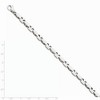Black Bow Jewelry Men's 6.75mm 14k White Gold Fancy Anchor Link Chain Bracelet - 2 of 4
