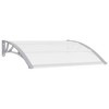 vidaXL Door Canopy Grey brackets and transparent sheets - 2 of 4