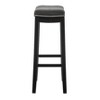 Padded Saddle Seat Barstool Hardwood - Linon - image 3 of 4