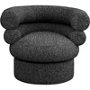 Meridian Furniture,Valentina Linen Textured Fabric Accent Swivel Chair - 3 of 4