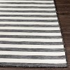 Hauteloom Bongaree Black&Gray Striped Flatweave Carpet - 2 of 4