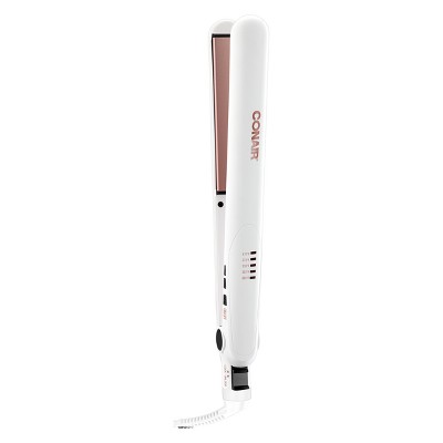 Conair Double Ceramic Flat Iron - White - 1&#34;