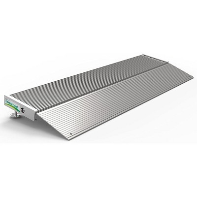 EZ-ACCESS TRANSITIONS Portable Self Supporting Aluminum Angled Entry Threshold Ramp Ideal for Uneven Surfaces or Single Step Rises