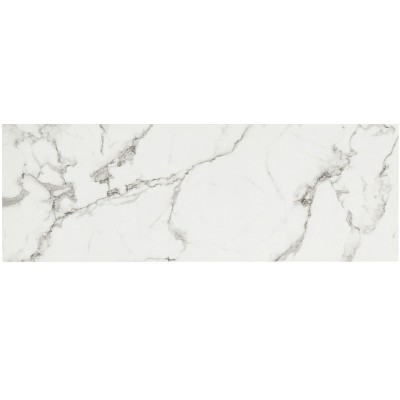 Transitional Grey Marble Top Console Table with Black Frame