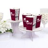 Big Dot of Happiness Maroon Graduation Party Favor Popcorn Treat Boxes - Set of 12 - 3 of 4