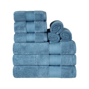 Luxury Cotton Heavyweight Solid Plush Towel Set by Blue Nile Mills - 1 of 4