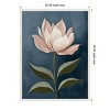 Amanti Art Floral on Blue by Tradelink Inhouse Artist Framed Canvas Wall Art - 4 of 4