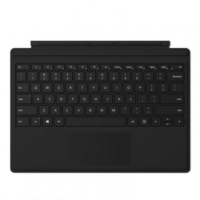 Microsoft Type Cover for Surface Pro Black - Compatible With Select Surface Pros - Improved Keyboard Design - Large Glass Trackpad