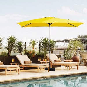 Hyleory 10FT Market Umbrella for All Seasons, 6 Iron Core Ribs, Size: 120" x 96" - 1 of 4
