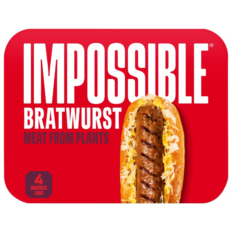 Impossible Plant Based Bratwurst Sausage Links - 13.5oz/4ct, 1 of 7
