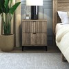 Galano Zaffy 2 Drawer Nightstand (18.9" W x 15.7" D x 23" H) in Dusty Gray Oak, Knotty Oak, Amber Walnut, Dark Gray Oak - 4 of 4