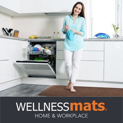 WellnessMats 72"x24"x3/4" Anti-Fatigue Ergonomic Support Pad, Antique Light Linen