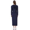 Coolmee Women's Maxi Dress Casual Pocket Slim Pullover Long Hoodie Dress - 3 of 3