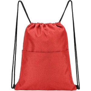 Drawstring Backpack is a must-have for outdoor hiking/fitness, with a simple design and strong waterproof - 1 of 4