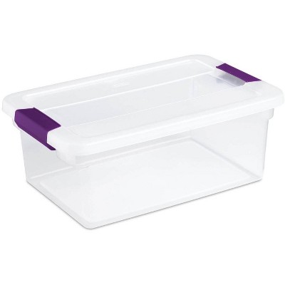 Sterilite ClearView Latch Box, Stackable Storage Organizer Bins for Home