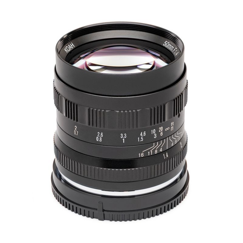 Koah Artisans Series 50mm f/1.4 Manual Focus Lens for Fujifilm FX (Black), 1 of 4