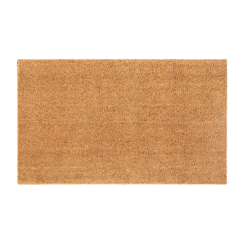 Emma and Oliver Weather Resistant Coir Doormat with Anti-Slip Rubber Backing for Indoor/Outdoor Use, 1 of 10