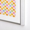 Iveta Abolina Eclectic Checker Check Cream Metal Framed Art Print - Deny Designs - 4 of 4