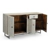 Treasure Trove Accents 4 Door One Drawer Credenza Valparaiso Gray - 4 of 4