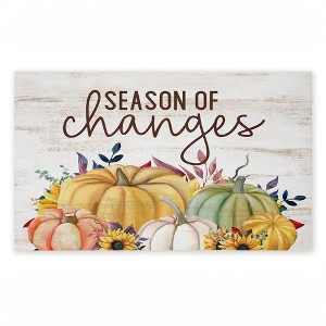 Stupell Industries Autumn Season Of Changes Printed Outdoor Door Mat, design by Kim Allen, 18"x30" - 1 of 4