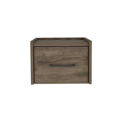 NicBex 13.8 inch Wide Floating Nightstand with 1 Drawer,Wall-Mounted Side Table with Sleek Handle,Bedside Table for Bedroom,Living Room