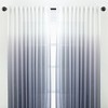 Chanasya 2pk Gradient Ombre Faux Belgian Flax Semi Sheer Window Curtain Panels - Set of 2 - 3 of 4