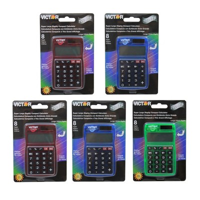 Victor Dual Power Pocket Calculator, Pack Of 5 : Target