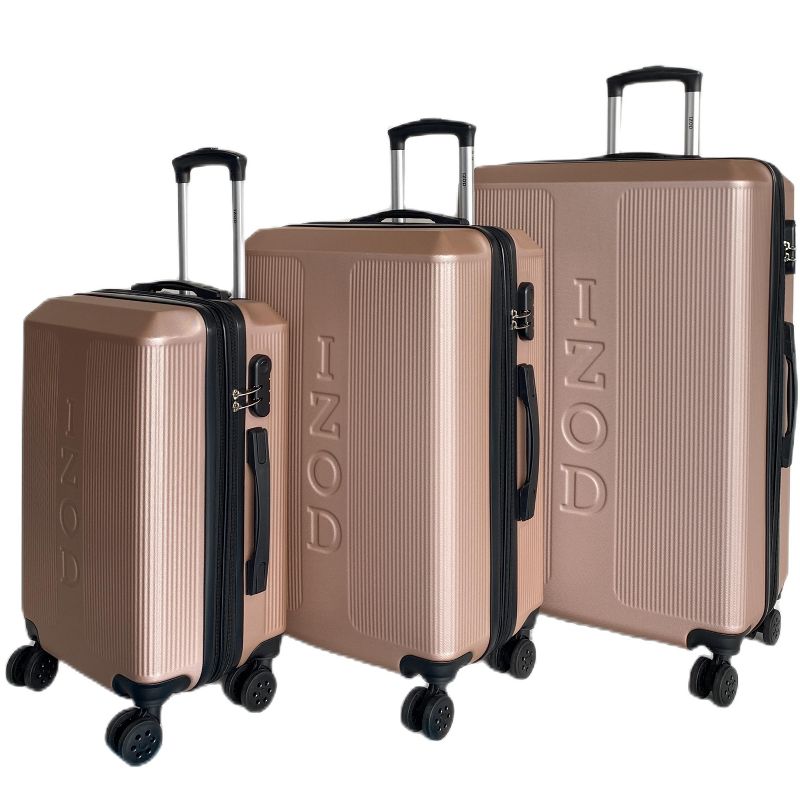 IZOD Skye Expandable ABS Hard shell Lightweight 360 Dual Spinning Wheels Combo Lock 3 Piece Luggage Set, 4 of 6