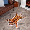 Shaped Bath Mat, Non - Slip Door Mat, 65x98cm, Orange, Cartoon Area Rug for Bedroom Bathroom Kitchen - 2 of 4