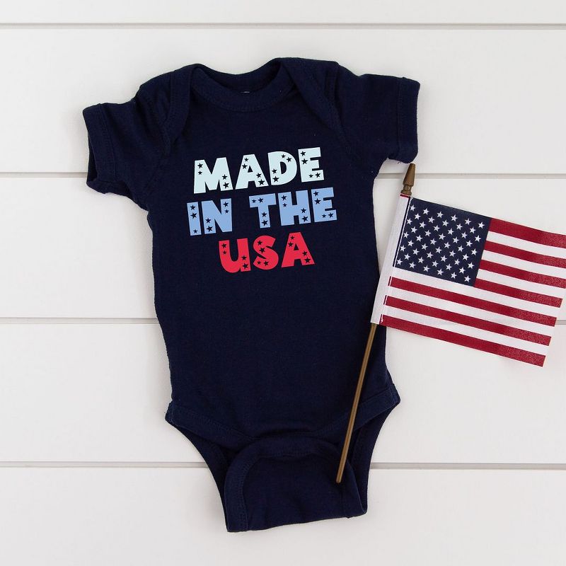 The Juniper Shop Made In The USA Pastel Baby Bodysuit, 2 of 3