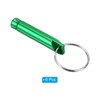 Unique Bargains Aluminum Alloy Camping Hunting Outdoor Survival Signal Whistles with Keychains 6 Pcs - 3 of 4
