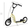 Maggift Kick Scooters Youth Scooter Front and Rear Caliper Dual Brakes Inflatable Front Wheel Ride on Toy for Age 5+, Yellow, 47.3"*22.8"*33.5" - 3 of 4