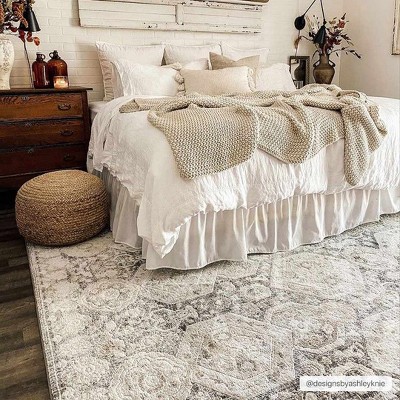 Minoa Black and Beige Medium Pile Polypropylene Area Rug