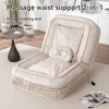 Hrinhom 70.5"W Adjustable Sofa Bed with Massage Pillows - 2 of 4
