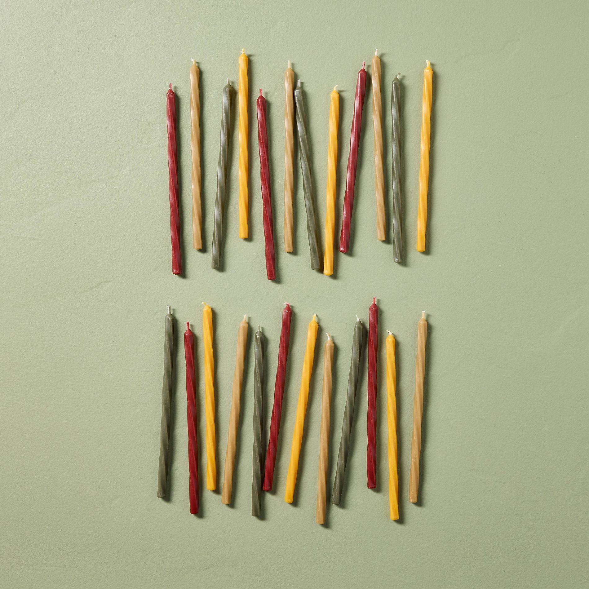 24pk Mini Wishing Candles Red/Green/Brown/Honey - Hearth & Hand™ with Magnolia