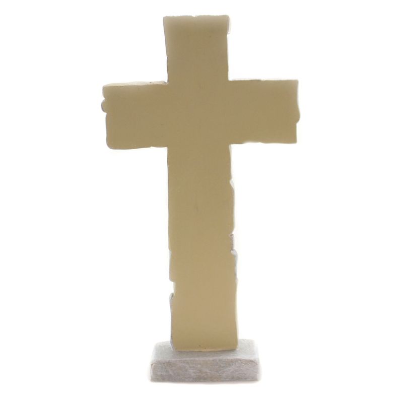 Home Decor Crossword Table Cross  -  One Cross 12.5 Inches -  Believe Trust Rejoice Spiritual  -  46420  -  Polyresin  -  Multicolored, 2 of 4