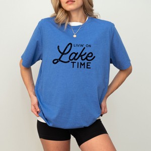Simply Sage Market Livin' On Lake Time Short Sleeve Tee - 1 of 4