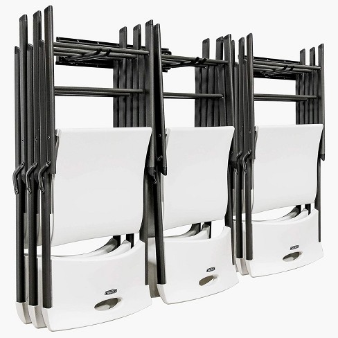 Raxgo Folding Chair Rack Wall mounted Storage Hanger Racks For