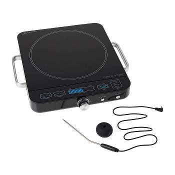 Cooktron Portable Induction Cooktop Electric Stove &cast Iron Griddle, Rose  Gold : Target