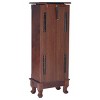 Tangkula Jewelry Cabinet Armoire Cambered Front Storage Chest Stand Organizer - 3 of 4