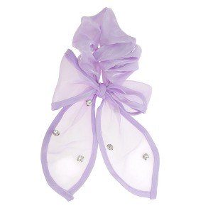Unique Bargains Cute Flower Ribbon Scrunchie Hair Elastic Band 1 Pc - 1 of 4