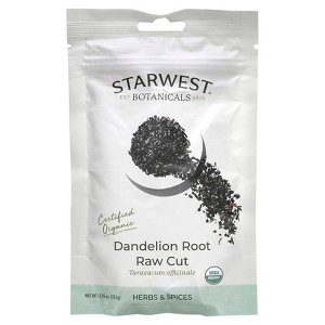 Starwest Botanicals Organic Dandelion Root, Raw Cut, 2.65 oz (75.1 g) - 1 of 2