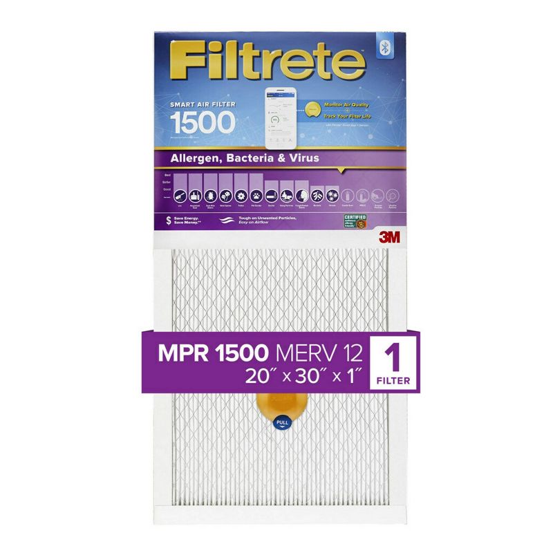 Filtrete Smart Air Filter Allergen Bacteria and Virus 1500 MPR, 3 of 12