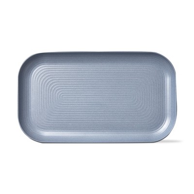 TAG Light Blue Brooklyn Melamine Brooklyn Melamine Plastic Dinning Serving Platter Dishwasher Safe Indoor/Outdoor 17x10 inch Serving Platter